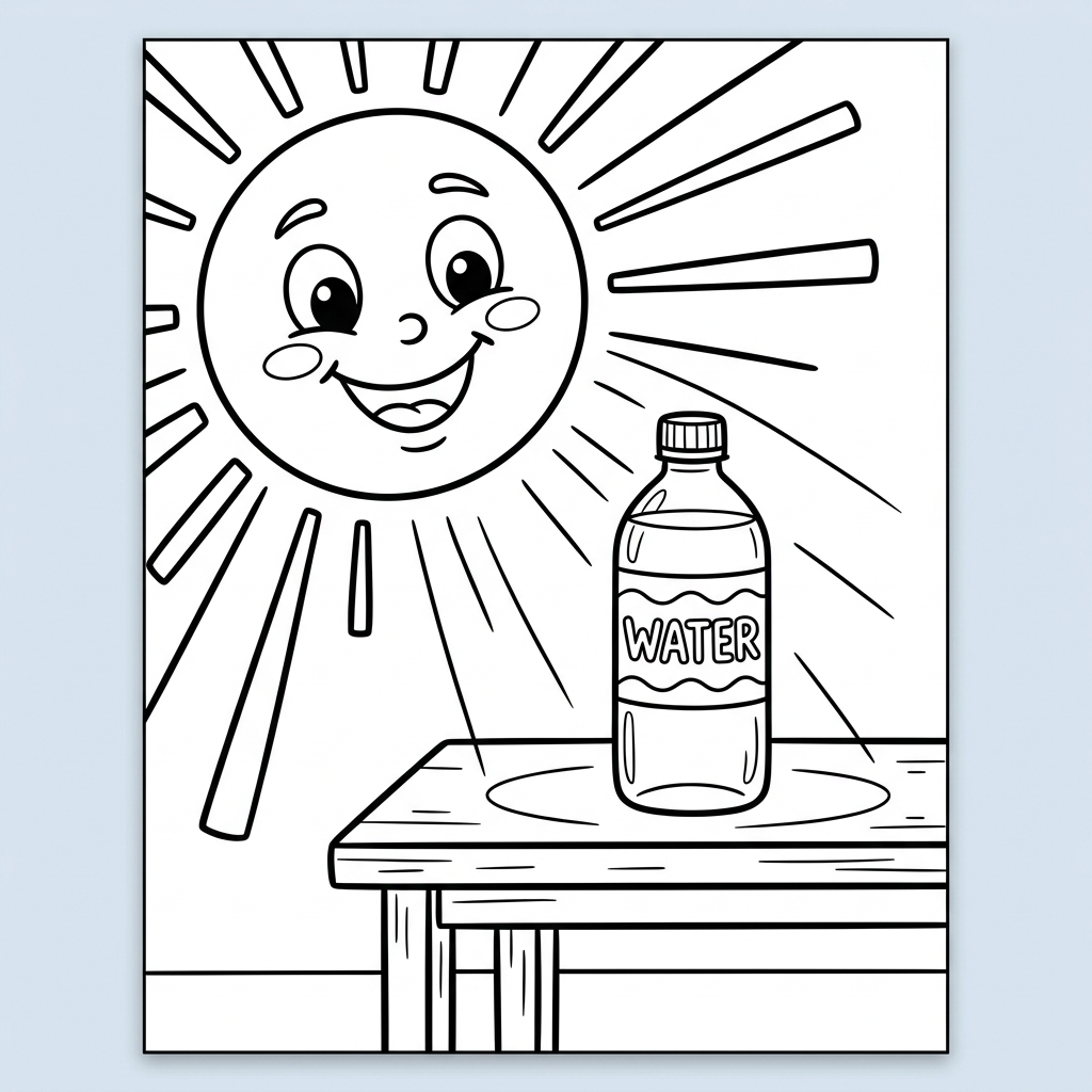 Sun cleaning water